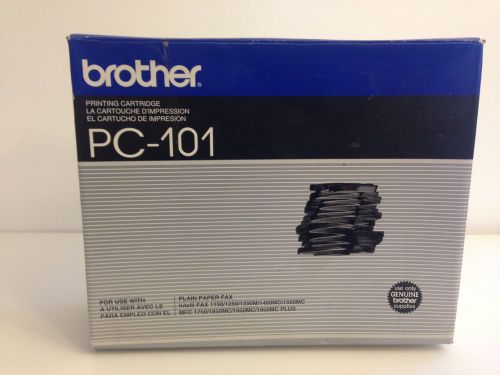 Brother PC-101 Printing Cartridge X1 New in Package, Original OEM, Fax Ribbon