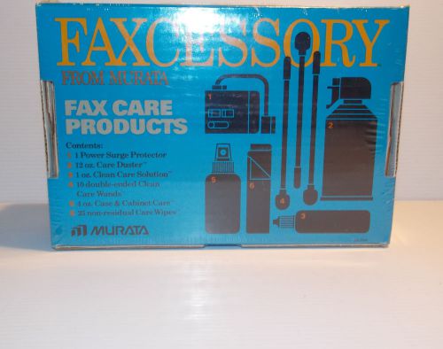 Murata Fax Machine Cleaning Kit FaxCessory Power Surge Duster Wands Wipes NEW