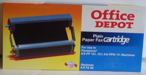 Office Depot Panasonic KX-FA 65 Plain Paper Fax Cartridge New Unopened Box