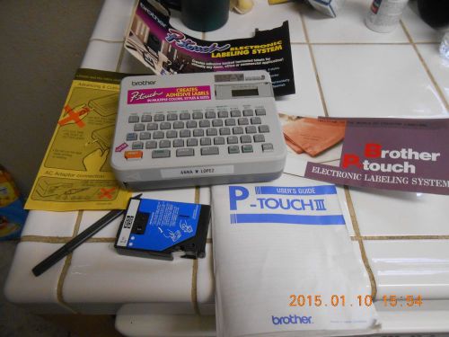 BROTHER P-Touch ELECTRONIC LABELING SYSTEM Model PT-10 Label Maker USED