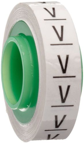 3M Scotch Code Wire Marker Tape Refill Roll SDR-V, Printed with &#034;V&#034; (Pack of 10)