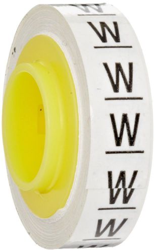 3M Scotch Code Wire Marker Tape Refill Roll SDR-W, Printed with &#034;W&#034; (Pack of 10)