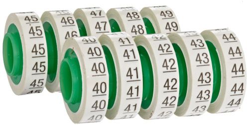 3M ScotchCode Wire Marker Tape Refill Roll SDR-40-49, Printed with &#034;40-49&#034;