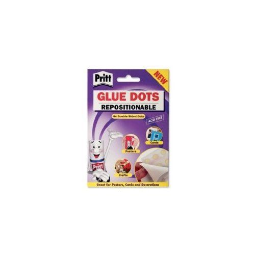 Pritt Glue Dots Acid-free on Backing Paper Repositionable 64 per Wallet Ref 8542