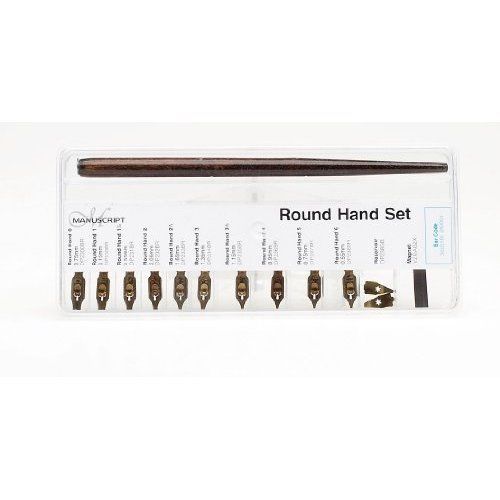 Manuscript round hand pen set in selection box for sale