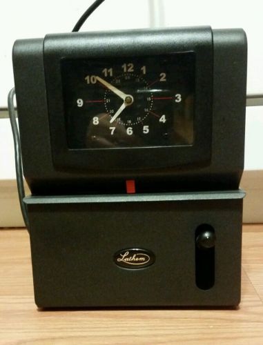 Lathem Heavy-Duty Manual Time Recorder, Cool Gray 2121-PB
