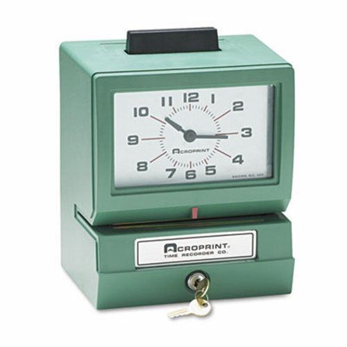 Acroprint Analog Manual Print Time Clock with Date (ACP01107040A)