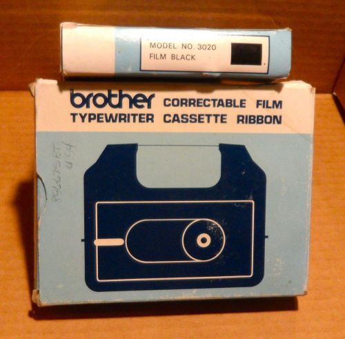 TWO Brother Correctible Film Typewriter Cassette Ribbon # 3020 Black NOS, NIB
