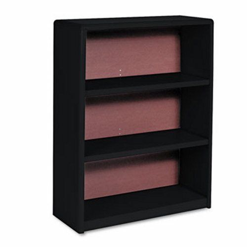 Safco Bookcase, 3 Shelves, 31-3/4w x 13-1/2d x 41h, Black (SAF7171BL)