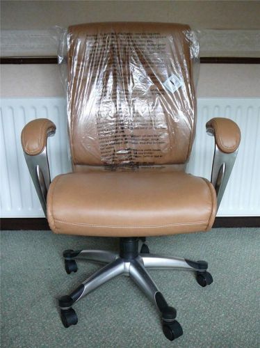 Morgan office chair in tan leather from john lewis - ex display for sale