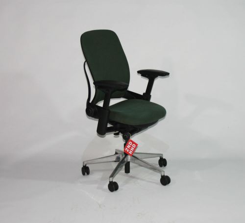 Steelcase Leap V2 chair original Green Fabric