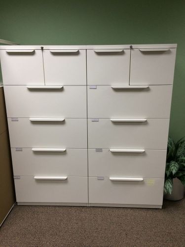 Haworth  compose 5dr. office lateral file cabinet only $395 ea! for sale