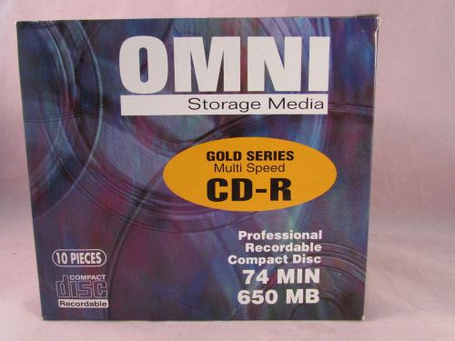 Gold Series ~ Multi Speed CD-R ~ Professional Recordable 74 Min 650 MB