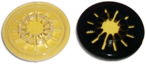 100-Pak Plastic Spider =CD/DVD HUBS= with Self-Adhesive Back (clear and black)