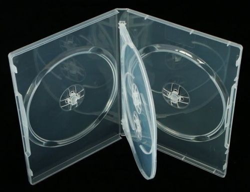100 New Top Quality 14mm Slim Multi-4 Quad DVD Cases, Super Clear JM4