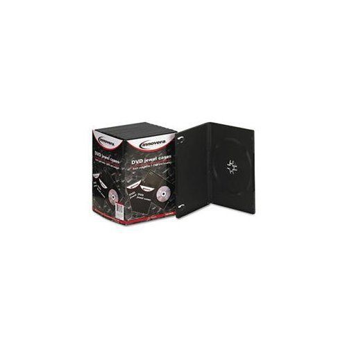 INNOVERA 72810 Standard Dvd Case, Black, 10/pack