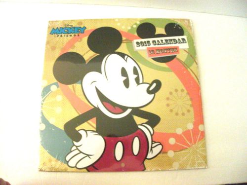 Disney Mickey and Friends 2015 Calendar-10&#034; x 10&#034;-Brand New in Package!