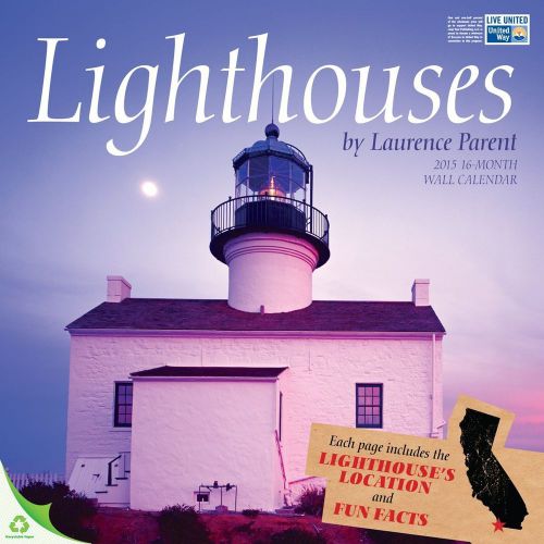 2015 LIGHTHOUSES 12x12 Wall Calendar NEW SEALED Outdoor Scenic Nature