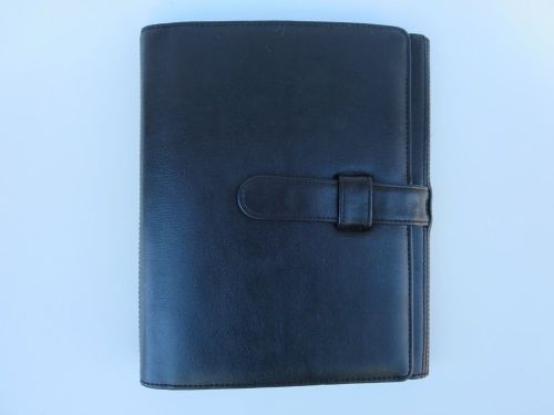 Day-Timer Black Leather Open Planner / Porfolio / Organizer Classic Size W/ Case