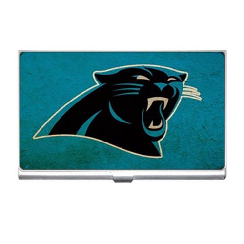 Carolina panthers custom business name credit id card holder free shipping for sale