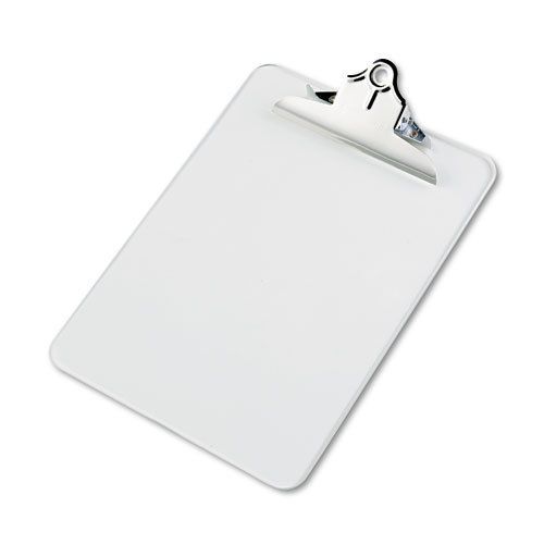 Saunders plastic clipboard, 1 capacity holds 8-1/2w x 11h, clear for sale