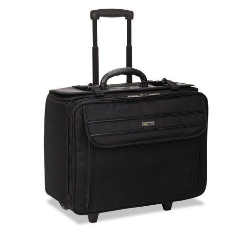 New o us luggage o - computer case  w/file hanger  18&#034;x9-3/4&#034;x15&#034;  black for sale