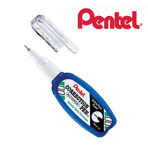 PENTEL ZL102-W Correction Pen Extra Fine Point Metal Tip Ozone Safe Formula