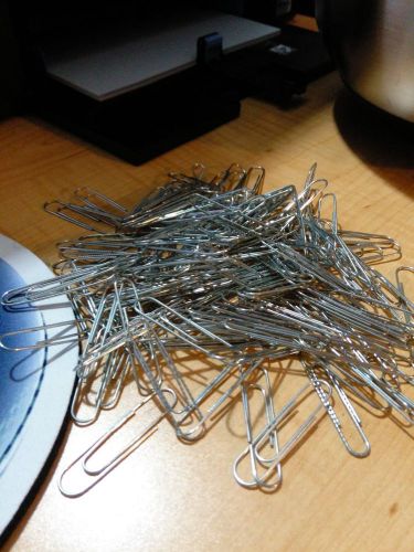 Large Steel Paper Clips Used (Various) 6.5 oz package approximately 150 pieces.