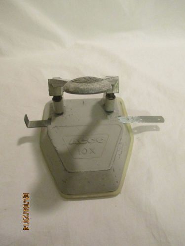 Vintage Acco 10X Hole Punch Light Gray