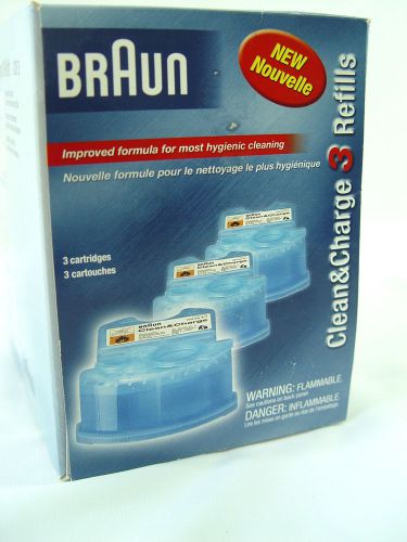 Braun CCR3  Clean &amp; Charge 3  Refills CONTAINS 3 Cartridges , braun shaver ccr3