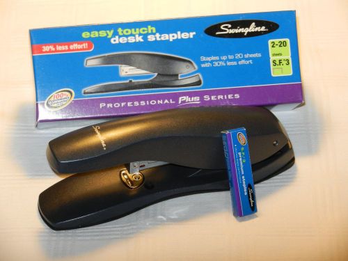 Swingline 37860 swingline easy touch half strip desktop stapler, 20 sheet capaci for sale