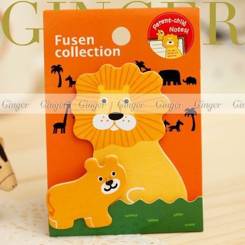 Lion Type Parents and Kids Post It Bookmark Marker Memo Flags Tabs Sticky Notes