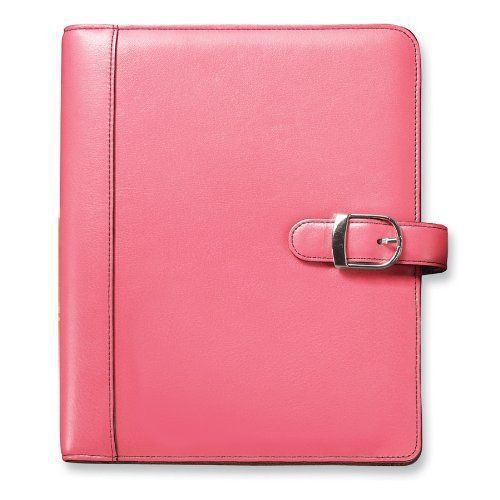 Back-to-School Day-Timer Desk Size Napa Leather Pink Ribbon Organizer Planner St