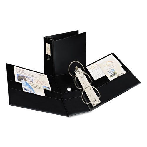 Durable Binder with Two Booster EZD Rings, 5&#034; Capacity, Black