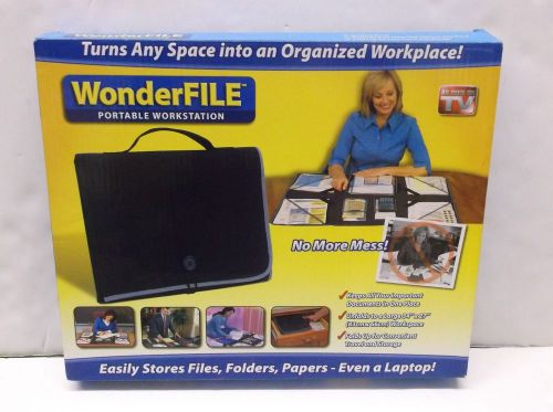 WONDER FILE PORTABLE WORK STATION AS SEEN ON TV LARGE SPACE 34&#034; X 27&#034; UNFOLDED