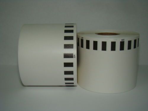 6 Rolls of Brother Compatible DK2205 QL Printer Labels