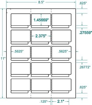 INKJET-LASER LABELS 4mm Data Tape Label 15x100 sheets