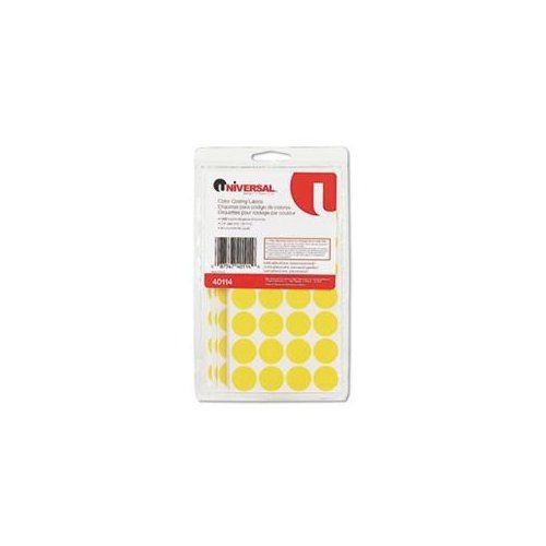 Universal Office Products 40114 Permanent Self-adhesive Color-coding Labels,