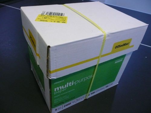NEW OfficeMax 5 Reams of 20lb 96 Bright 8.5&#034;x11&#034; Paper-PICK UP Naperville, IL