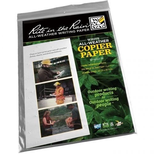 Rite in the rain 8512-m all-weather copier paper, a4 - 25 sheets for sale