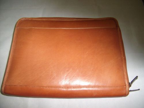 Judd&#039;s Claire Chase Belting Leather Zippered Pad Holder w/Rhodia Pad