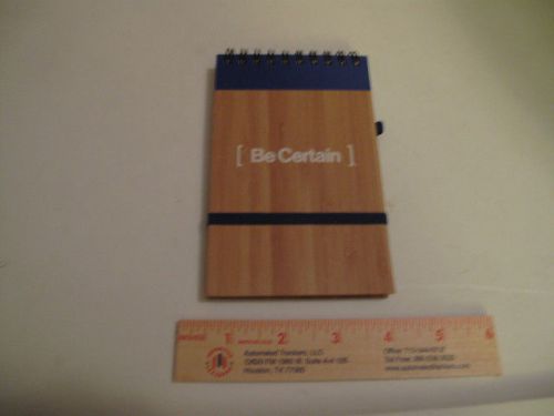 Be Certain Bamboo Notebook Note Pad NAHB 2014