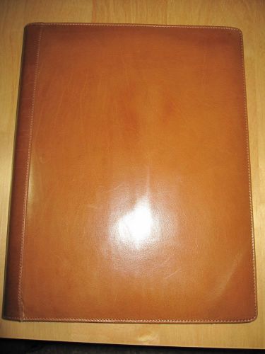 New Stone Mountain Tan Leather Writing Pad Notepad Cover 8 1/2 x 11 Folio