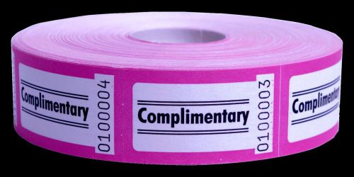 Complimentary Admission Tickets Stock Roll Ticket 1000 Tickets Per Roll
