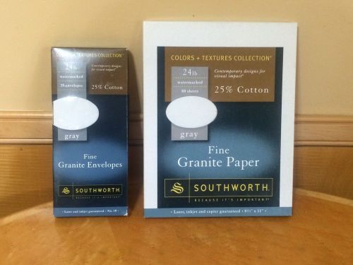 Southworth Fine Granite Paper &amp; Envelopes - NEW