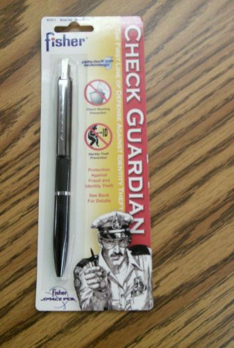 Fisher check guardian retractable ball point pen.