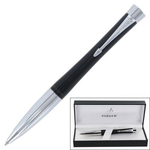 Parker urban black ballpoint retractable gel pen, black ink, medium for sale