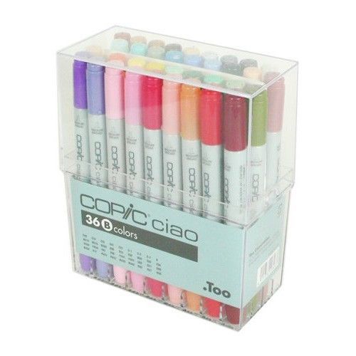 Pens / Too Copic sketch 36 colors set &lt;B&gt;Illustrations art work Brand New Japan