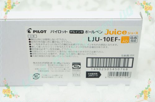 PILOT JUICE Fruit LJU-10EF color gel pen 0.5mm (5 PIECE PER BOX) APRICOT ORANGE
