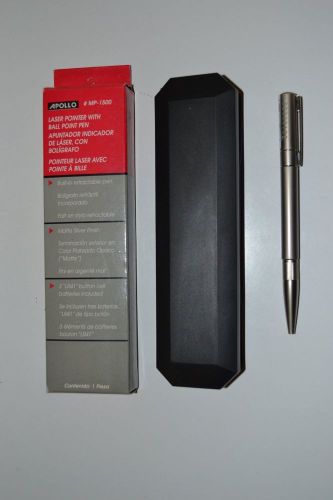 Apollo MP-1500, Laser Pointer with Ball Point Pen (silver color)
